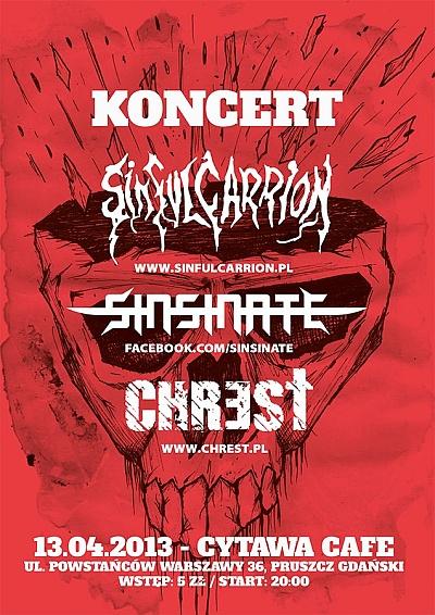 Plakat - Sinful Carrion, Sinsinate, Chrest