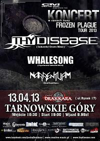 Plakat - Thy Disease, Whalesong, Narrenturm