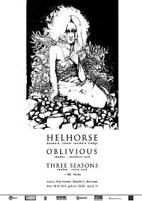 Plakat - Helhorse, Oblivious, Three Seasons