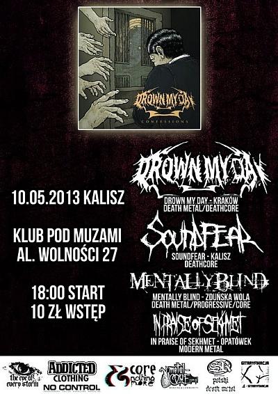 Plakat - Drown My Day, Soundfear, Mentally Blind