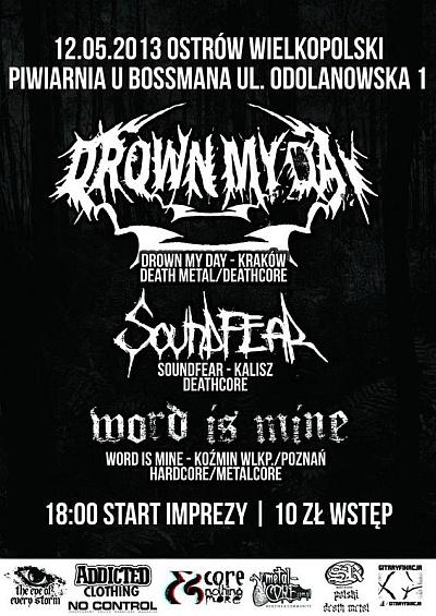 Plakat - Drown My Day, Soundfear, Word Is Mine