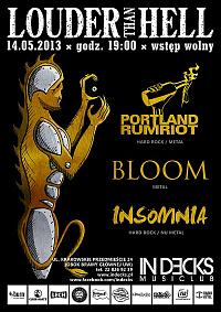 Plakat - Portland Rum Riot, Bloom, Insomnia