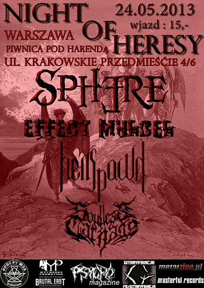 Plakat - Sphere, Effect Murder, Hellspawn