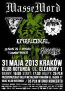 Koncert Massemord, Medico Peste, Dead Factory, Embrional, Jesus Is a Noise Commander, Exmortum