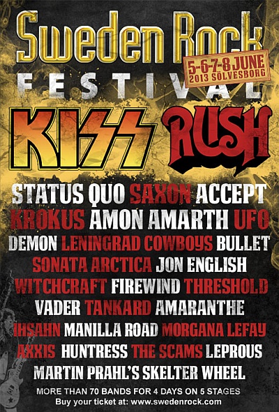 Plakat - Kiss, Rush, Status Quo, Saxon, Accept
