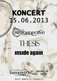 Plakat - Retrospective, Thesis, Inside Again