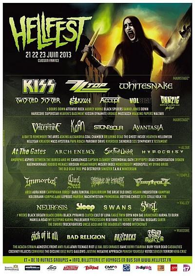 Plakat - Kiss, ZZ Top, Twisted Sister, Korn