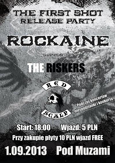 Plakat - Rockaine, The Riskers, Red Scalp