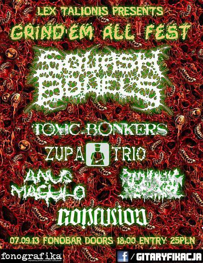 Plakat - Squash Bowels, Toxic Bonkers, Zupa Trio