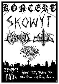 Plakat - Skowyt, Erased, Morthus, Graveraiser