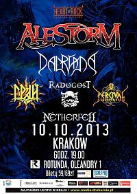 Plakat - Alestorm, Dalriada, Grai, Radogost