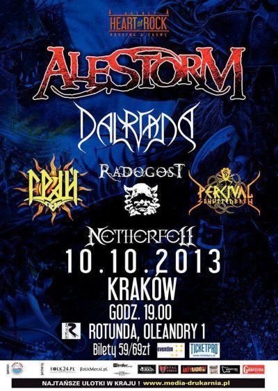 Plakat - Alestorm, Dalriada, Grai, Radogost