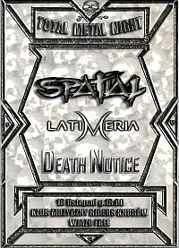 Plakat - Spatial, Latimeria, Death Notice