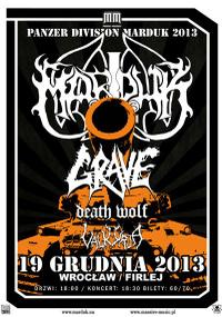 Plakat - Marduk, Grave, Death Wolf, Valkyrja