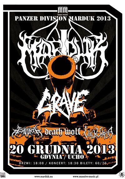 Plakat - Marduk, Grave, Valkyrja, Death Wolf