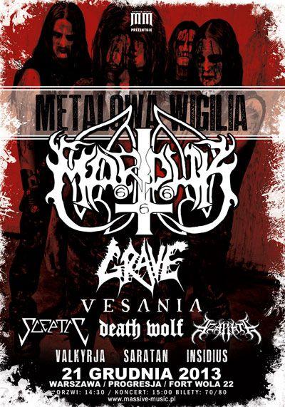 Plakat - Marduk, Grave, Vesania, Sceptic