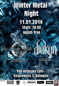 Plakat - As Night Falls, Drakon