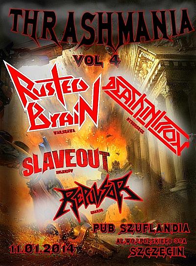 Plakat - Rusted Brain, Deathinition, Slaveout