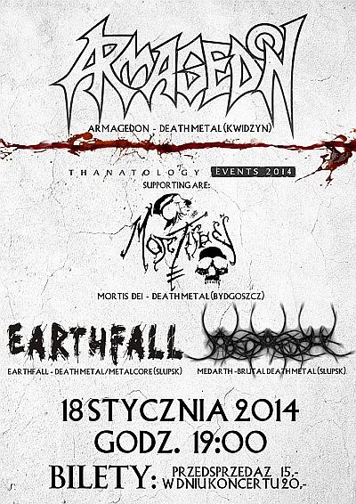 Plakat - Armagedon, Mortis Dei, Earthfall