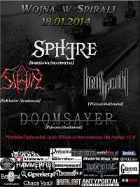 Plakat - Sphere, Slain, Hellspawn, Doomsayer