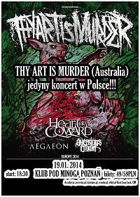 Plakat - Thy Art Is Murder, Heart Of A Coward