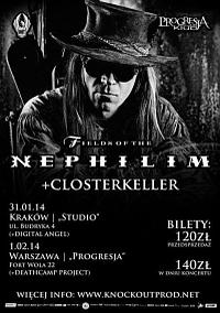 Plakat - Fields Of The Nephilim, Closterkeller