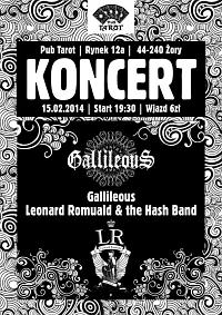 Plakat - Gallileous, Leonard Romuald & The Hash Band