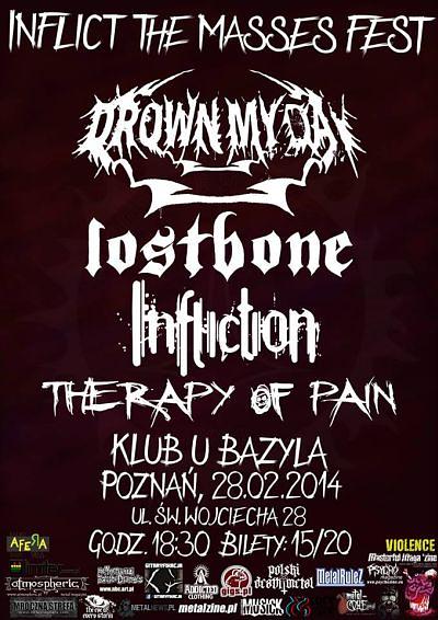 Plakat - Drown My Day, Lostbone, Infliction