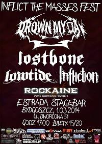 Plakat - Drown My Day, Lostbone, Infliction