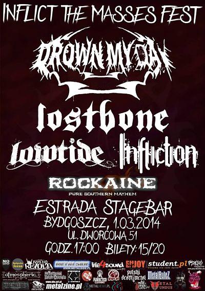 Plakat - Drown My Day, Lostbone, Infliction