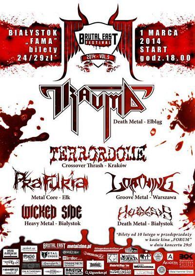 Plakat - Trauma, Terrordome, Loathing, Prafuria