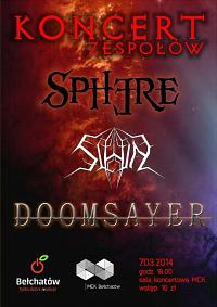 Plakat - Sphere, Slain, Doomsayer
