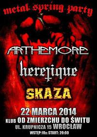 Plakat - Arthemore, Heretique, Skaza