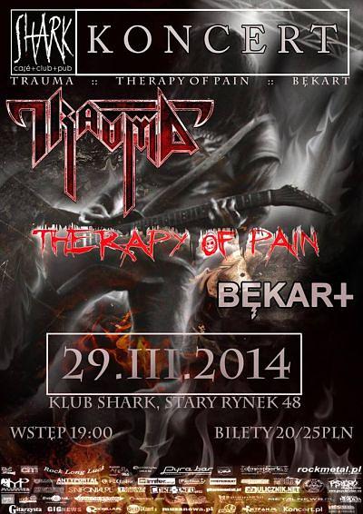 Plakat - Trauma, Therapy of Pain, Bękart