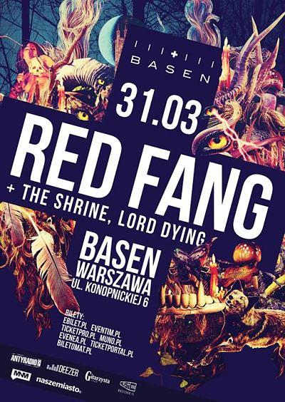 Plakat - Red Fang, The Shrine, Lord Dying