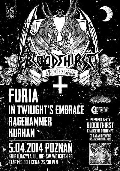 Plakat - Bloodthirst, Furia, In Twilight's Embrace