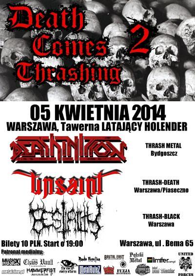 Plakat - Deathinition, Unsaint, Bestiality