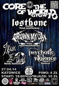 Plakat - Lostbone, Drown My Day, Psychotic Violence