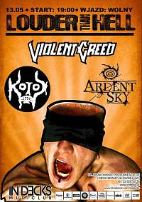 Plakat - Violent Creed, Ardent Sky, Koios