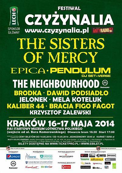 Plakat - The Sisters Of Mercy, Epica, Bracia Figo Fagot