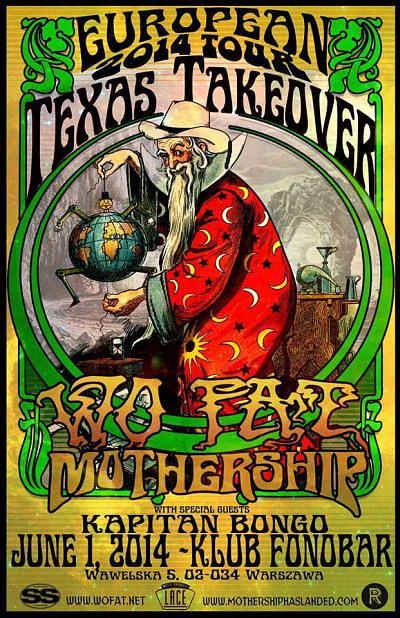 Plakat - Wo Fat, Mothership, Kapitan Bongo