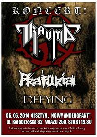 Plakat - Trauma, Prafuria, Defying