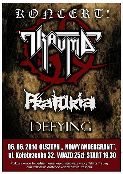 Plakat - Trauma, Prafuria, Defying