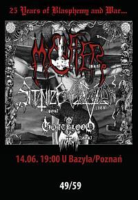 Plakat - Mystifier, Horrid, Satanize, Goatblood