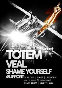 Plakat - Totem, Veal, Shame Yourself, Party Hard