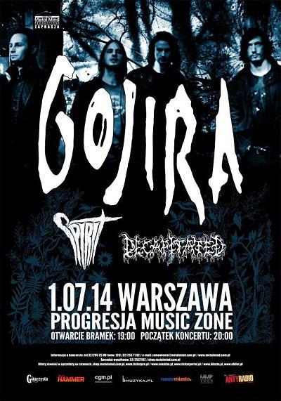 Plakat - Gojira, Decapitated, Spirit