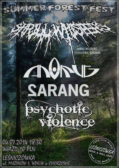 Plakat - Shrill Whispers, Anofug, Sarang