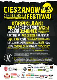 Plakat - Cieszanów Rock Festiwal 2014