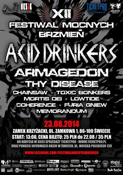 Plakat - Acid Drinkers, Armagedon, Thy Disease