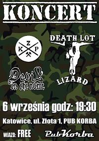 Plakat - Death Lot Lizard, Devil In The Name